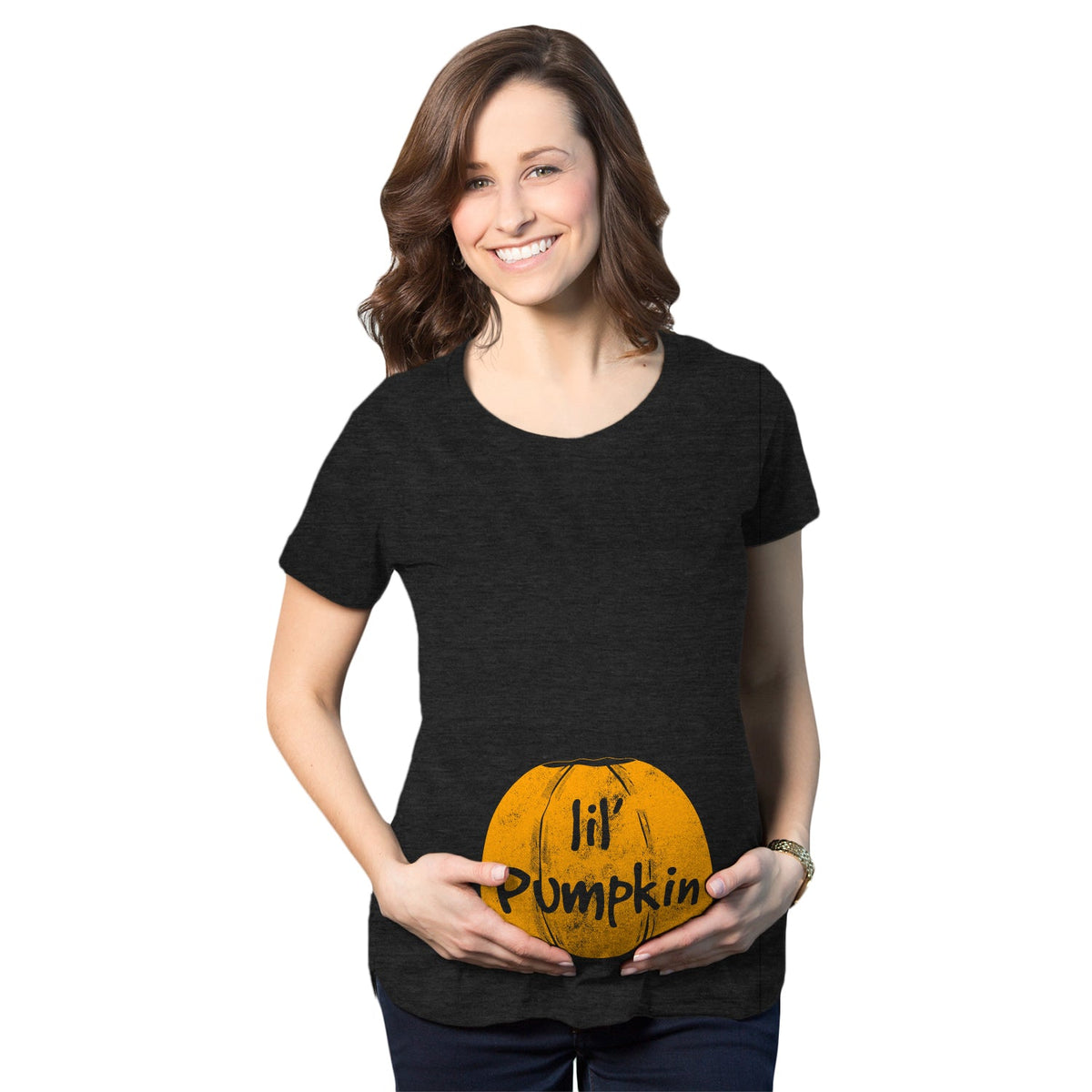 Lil Pumpkin Maternity T Shirt product image 1