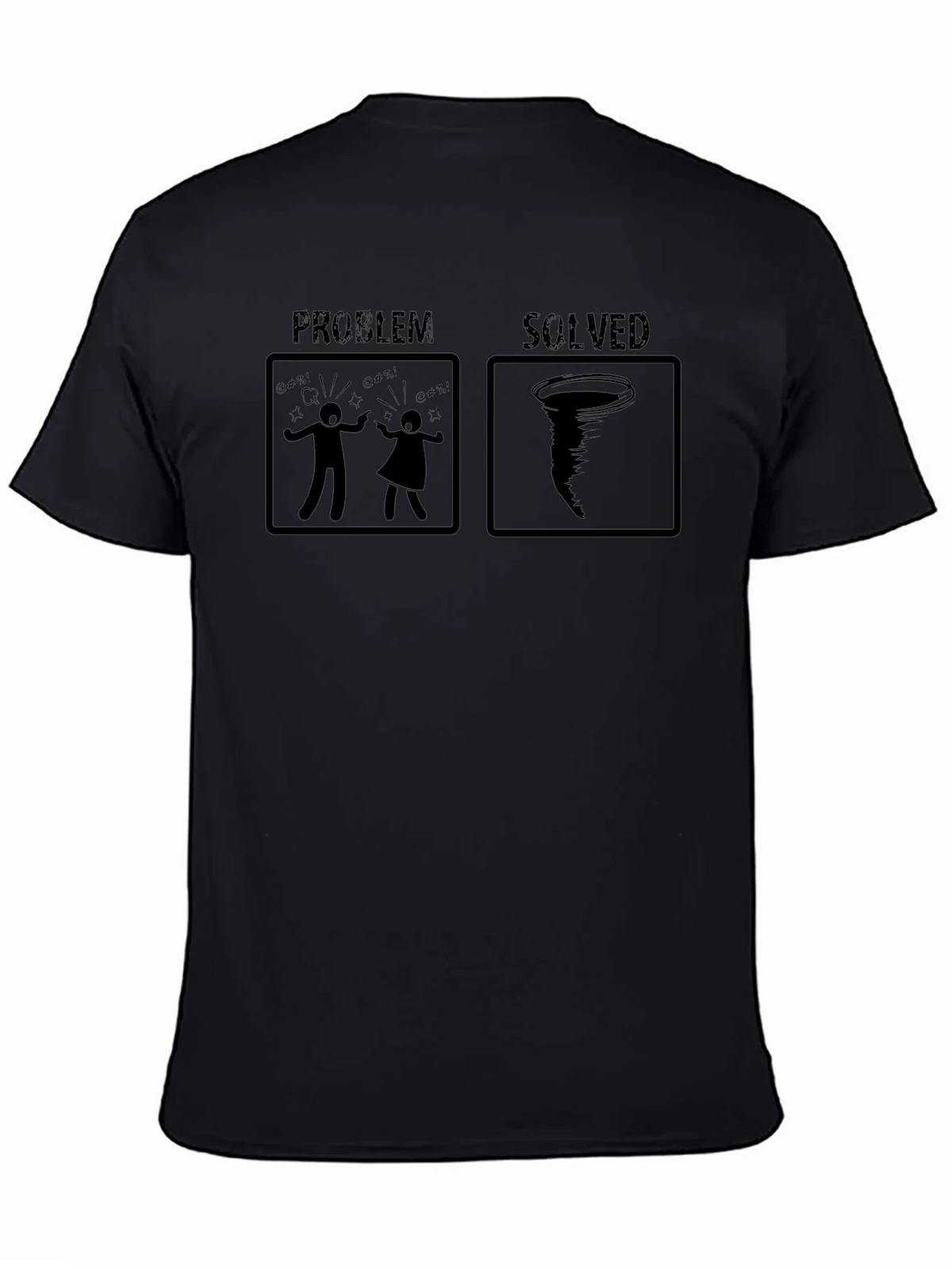 Problem Solved Tornado Graphic Tee - Funny Novelty Shirt product image 4