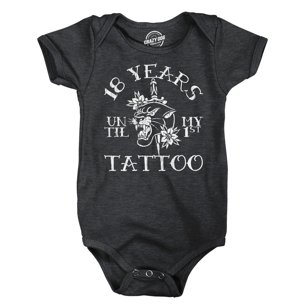18 Years Until My First Tattoo Baby Bodysuit