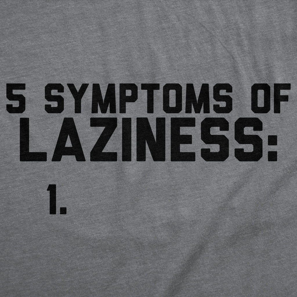 5 Symtoms Of Laziness List Men's T Shirt product image 3