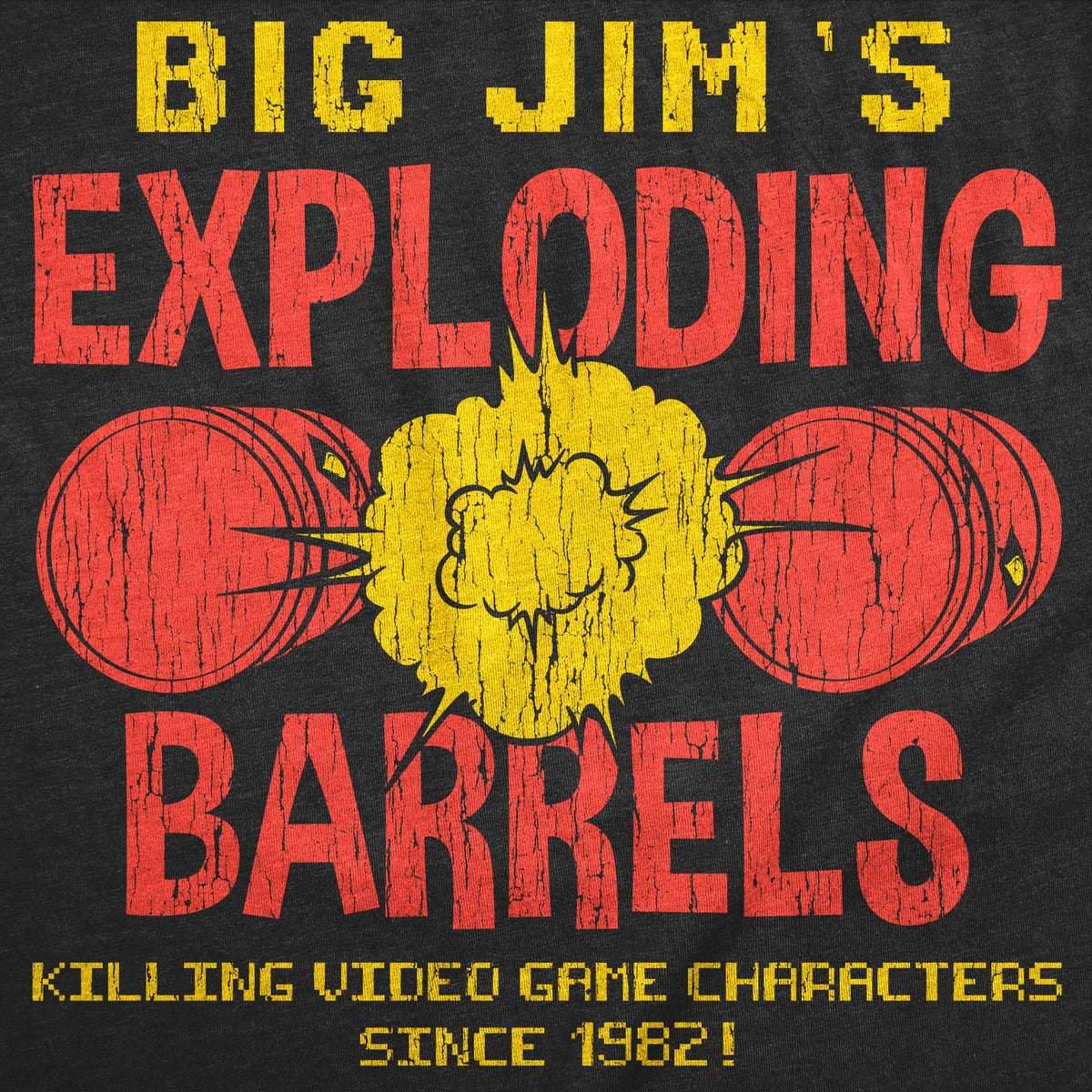 Big Jims Exploding Barrels Men's T Shirt product image 3