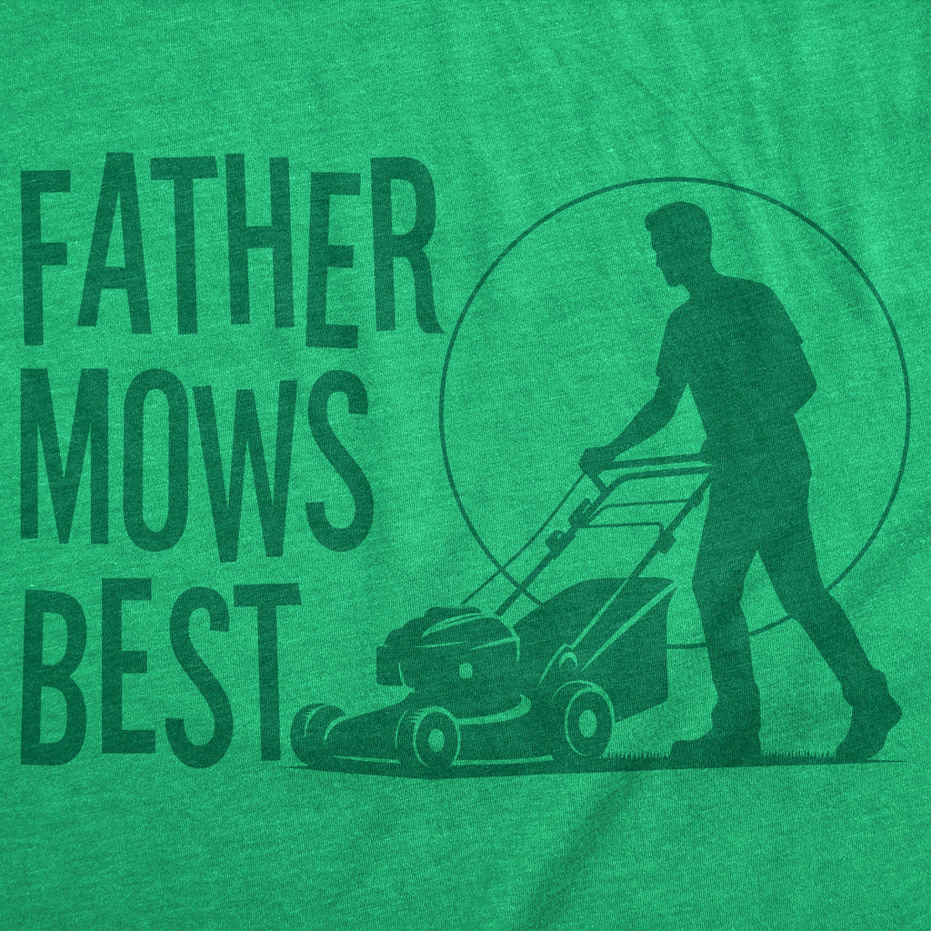 Father Mows Best Men's T Shirt product image 3
