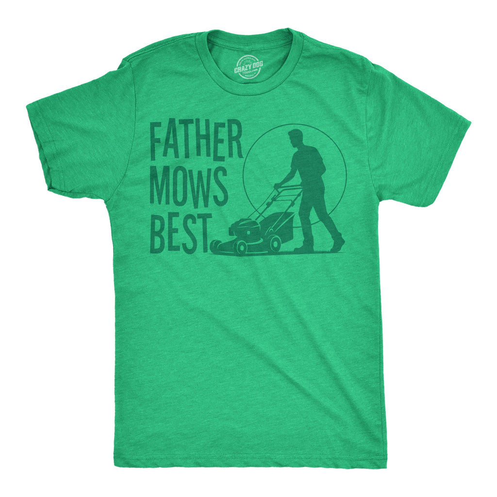 Father Mows Best Men's T Shirt product image 1