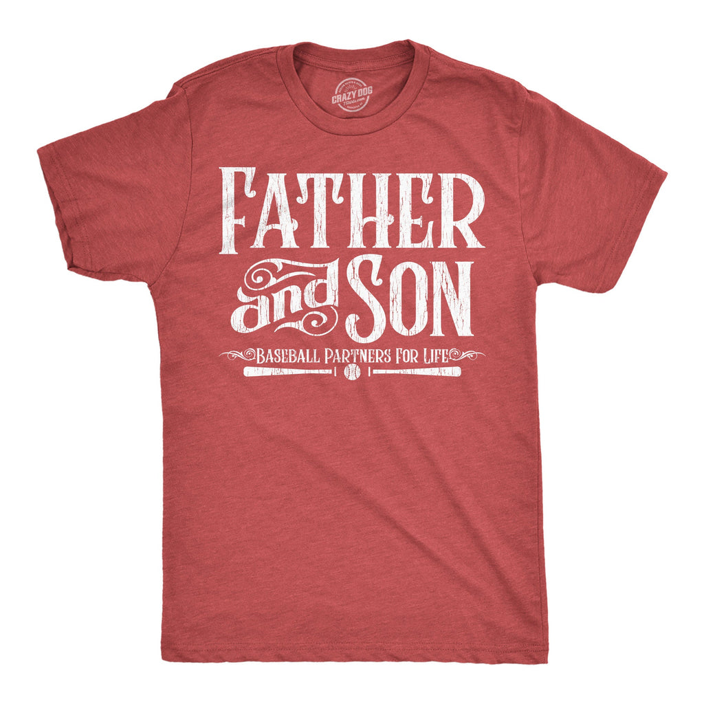Father And Son Baseball Partners For Life Men's T Shirt product image 1