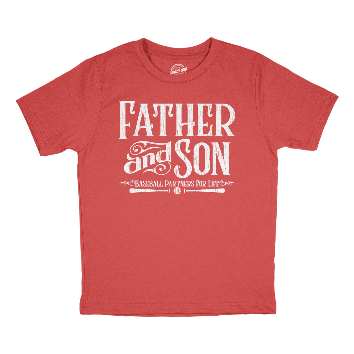 Father And Son Baseball Partners For Life Youth T Shirt product image 1