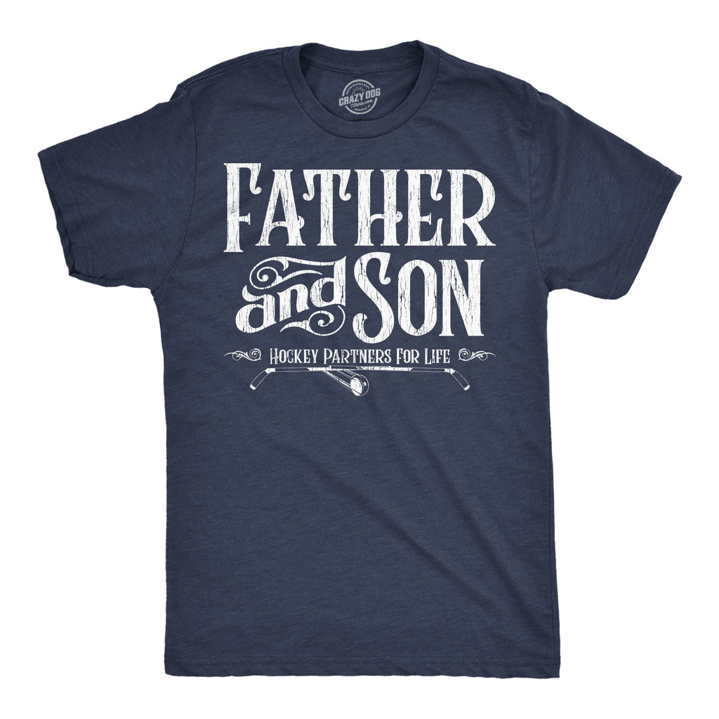Father And Son Hockey Partners For Life Men's T Shirt product image 1