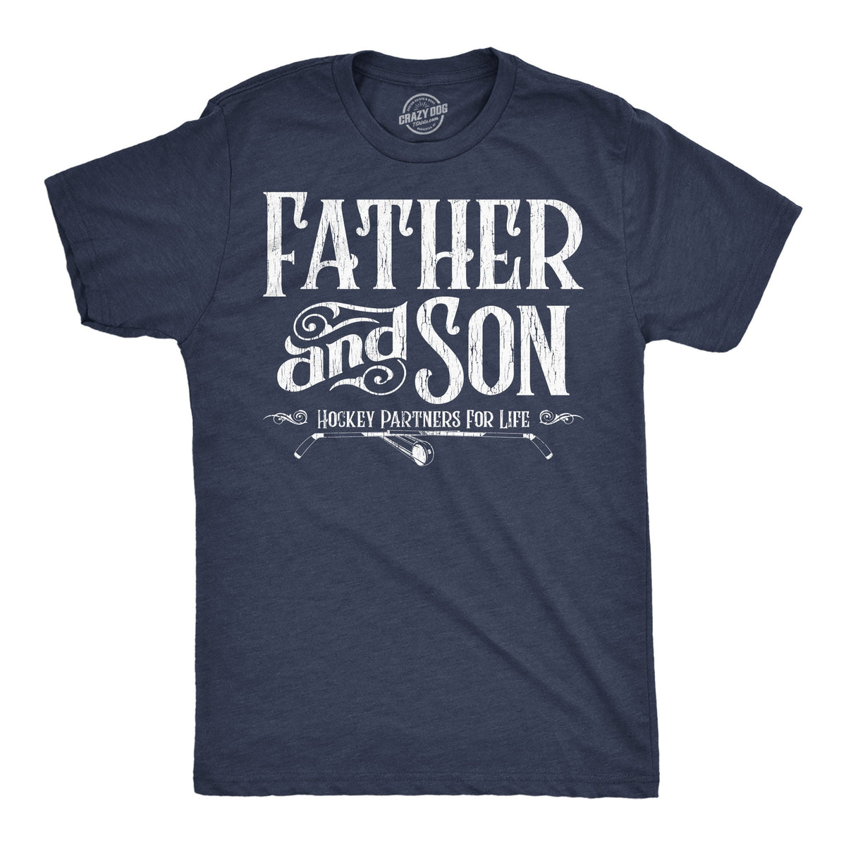 Father And Son Hockey Partners For Life Men's T Shirt product image 1