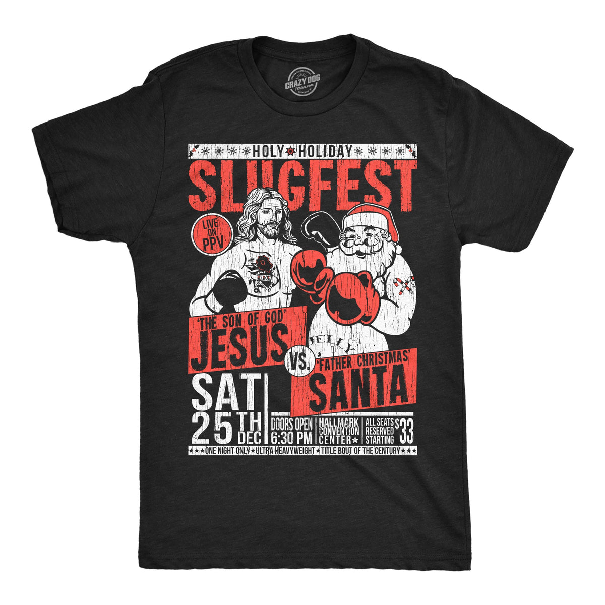 Holy Holiday Slugfest Men's T Shirt product image 1