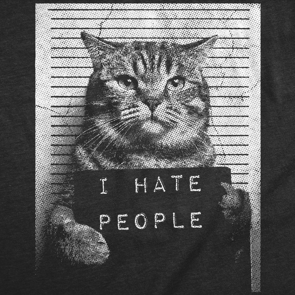 I Hate People Cat Mugshot Women's T Shirt product image 2