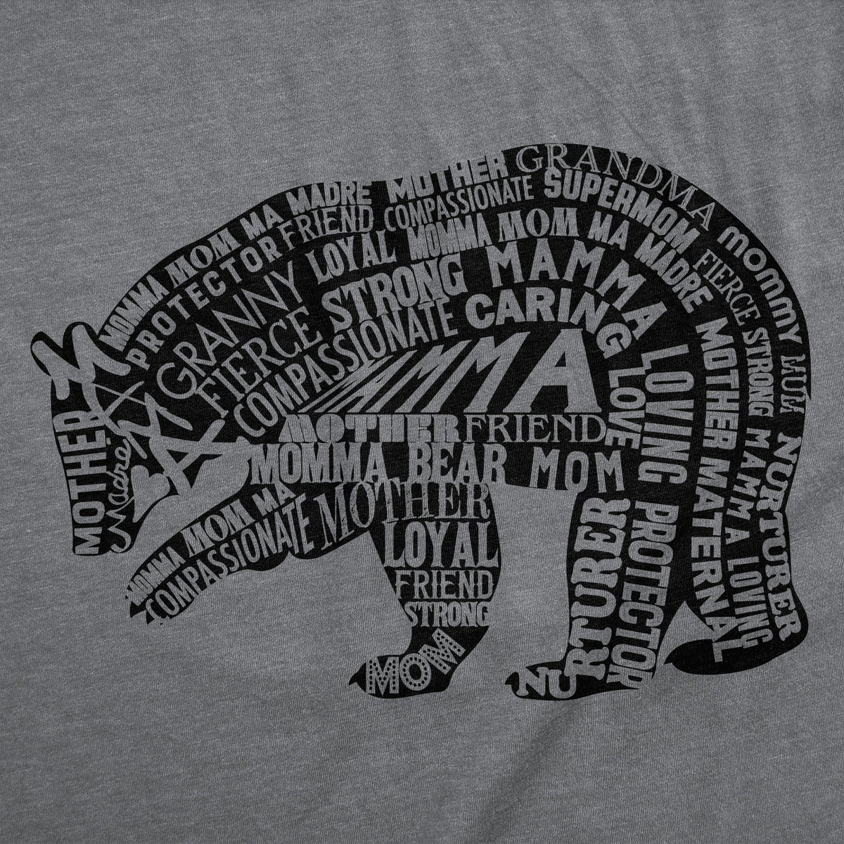 Mama Bear Text Women's T Shirt product image 2