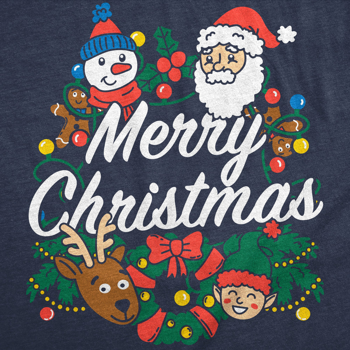 Merry Christmas Characters Men's T Shirt product image 2