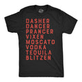 Moscato Vodka Tequila Reindeer Men's T Shirt product image 1