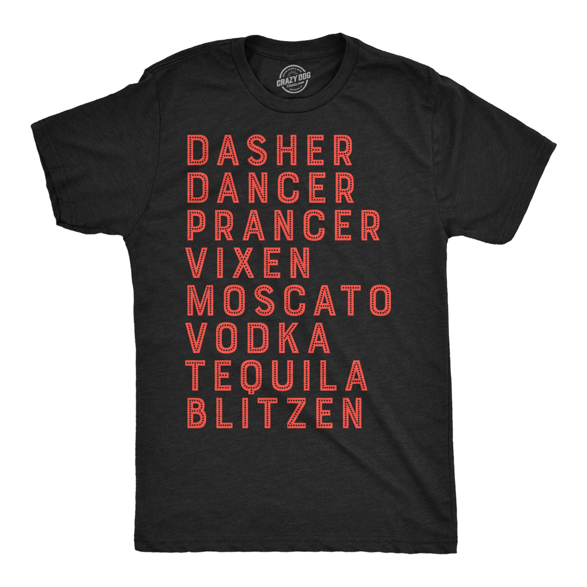 Moscato Vodka Tequila Reindeer Men's T Shirt product image 1