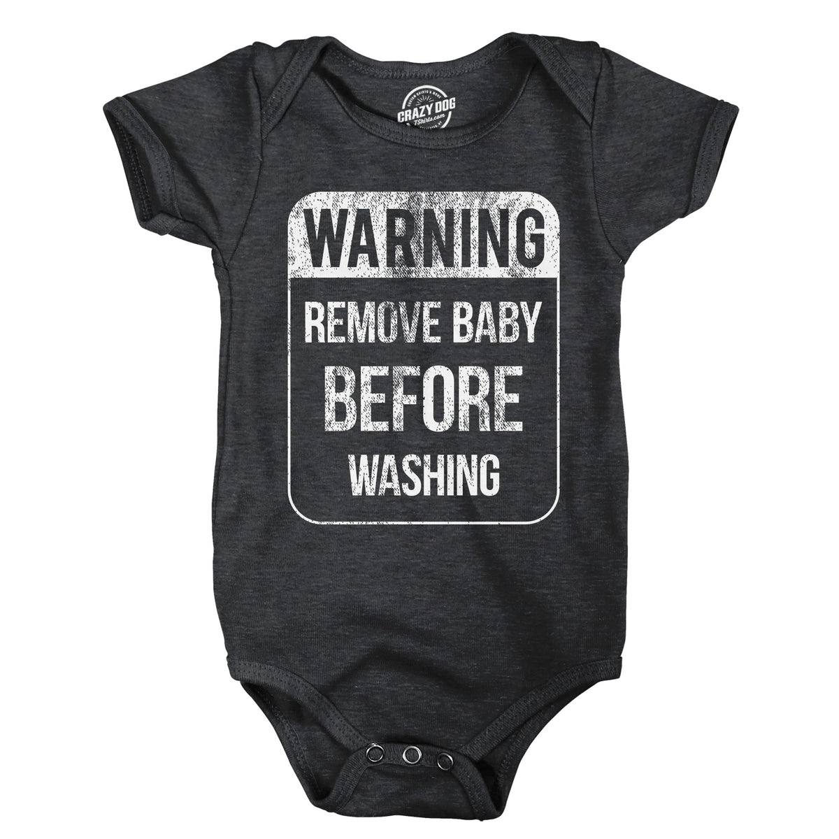Warning Remove Baby Before Washing Baby Bodysuit