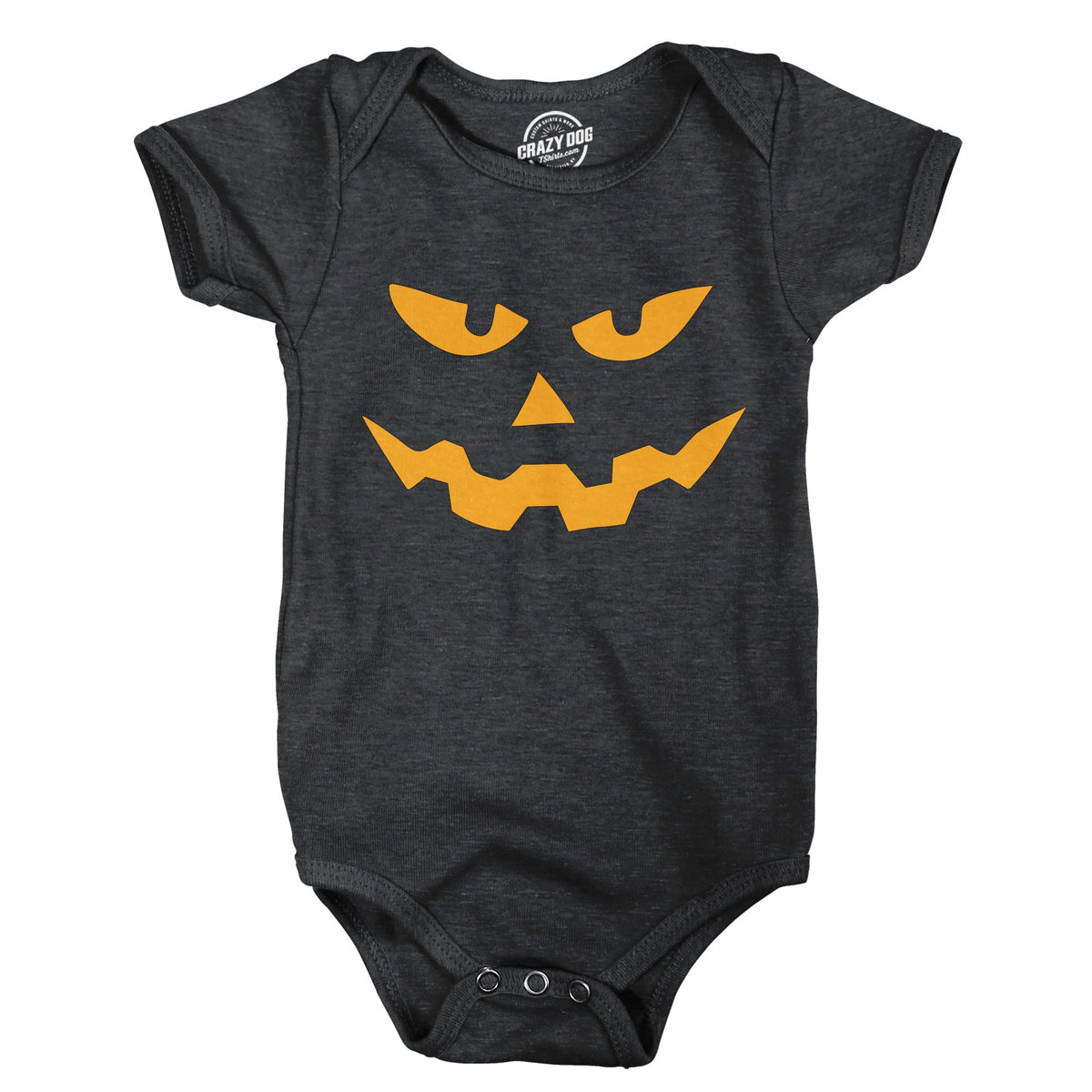 Triangle Nose Pumpkin Face Baby Bodysuit