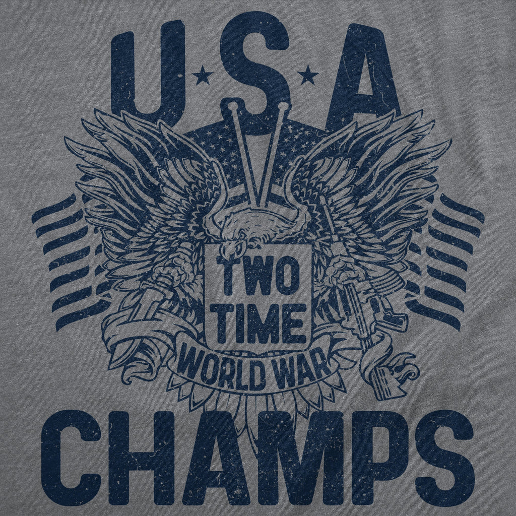 USA Two Time World War Champs Men's T Shirt product image 3