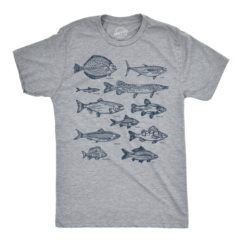 Vintage Fish With Names Men's T Shirt product image 1