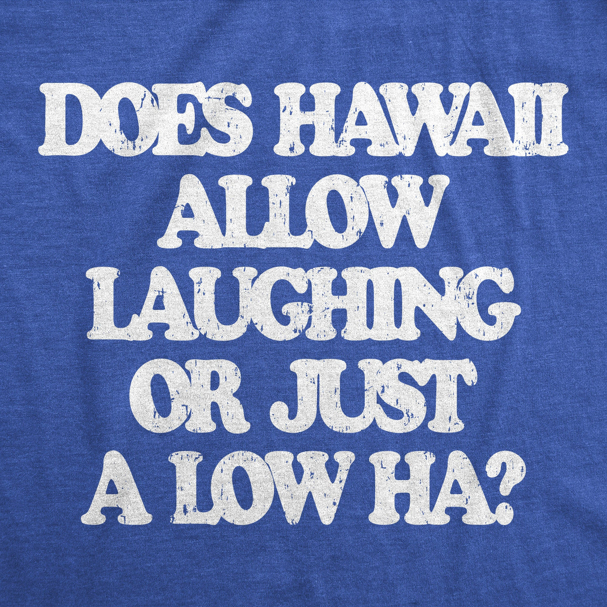 Does Hawaii Allow Laughing Or Just A Low Ha Men's T Shirt product image 3