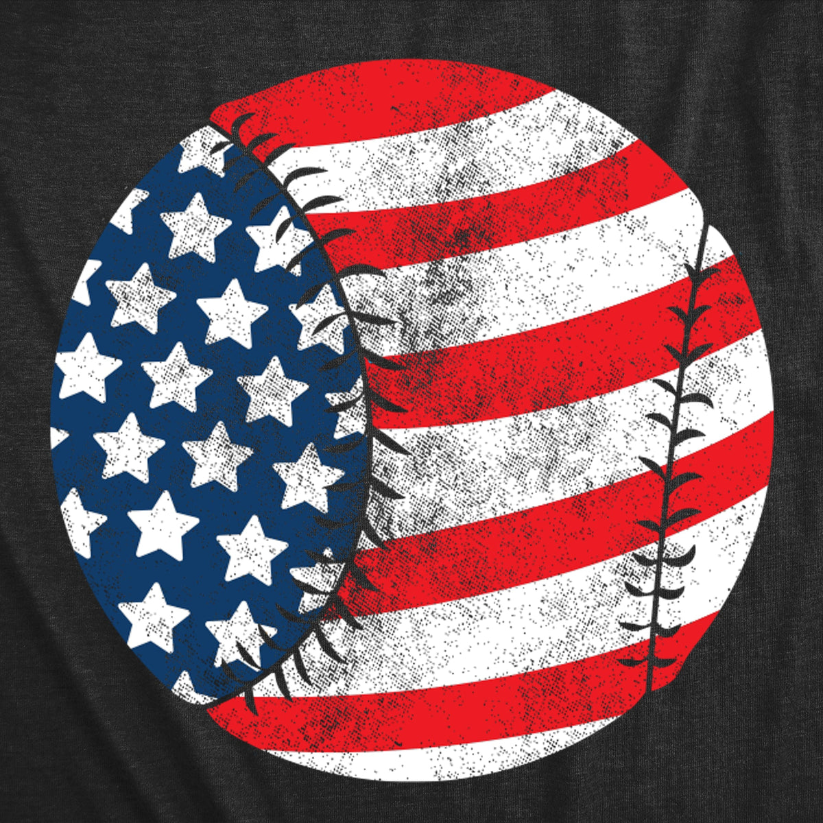 American Flag Baseball Men's T Shirt product image 3