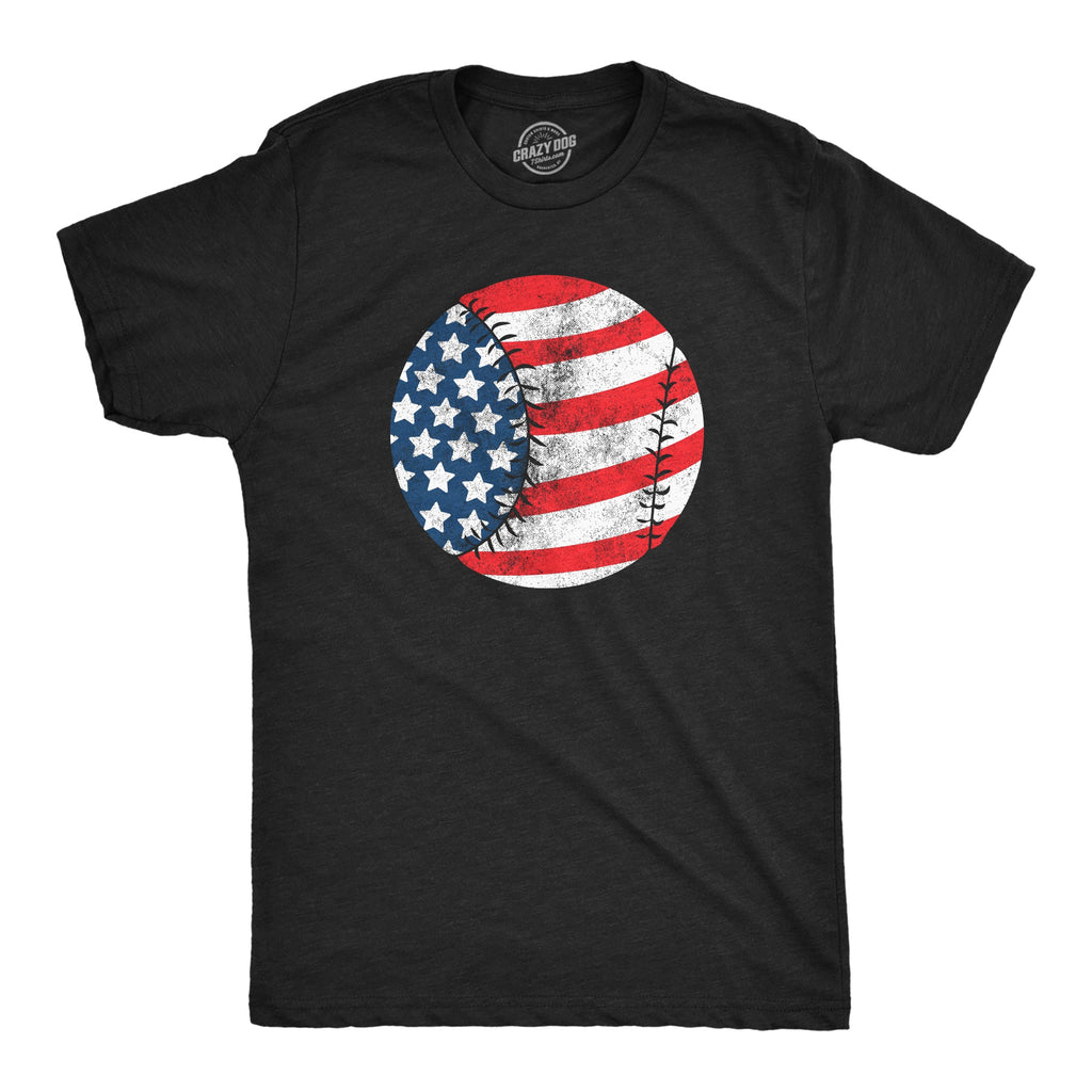 American Flag Baseball Men's T Shirt product image 1