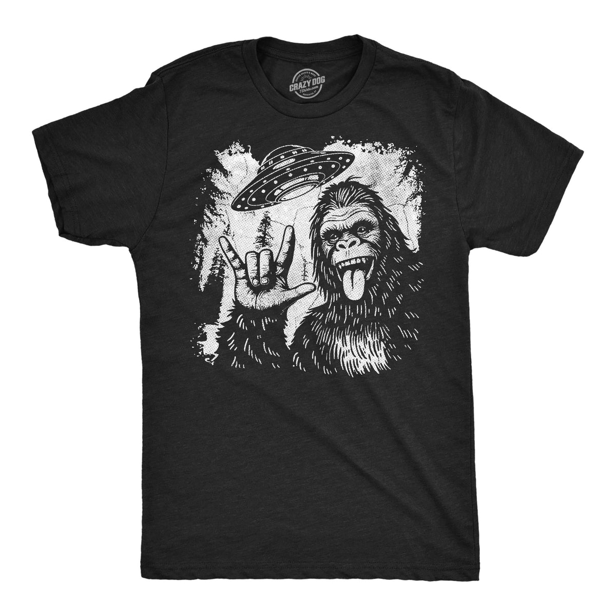 Bigfoot UFO Men's T Shirt product image 1