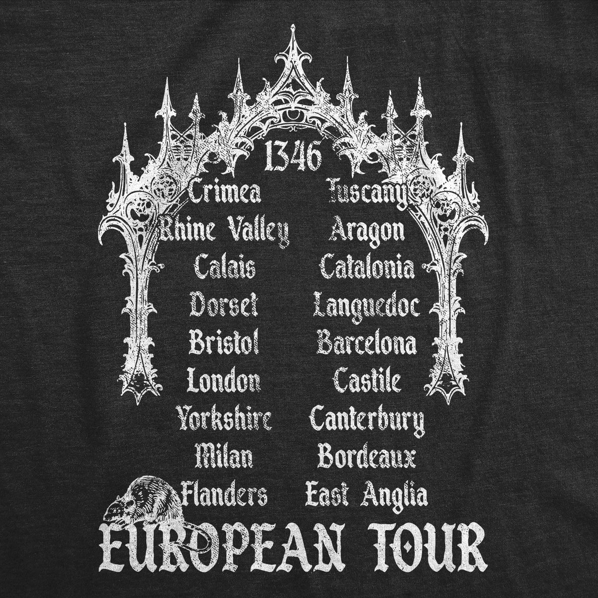 Black Death European Tour 1346 Men's T Shirt product image 4