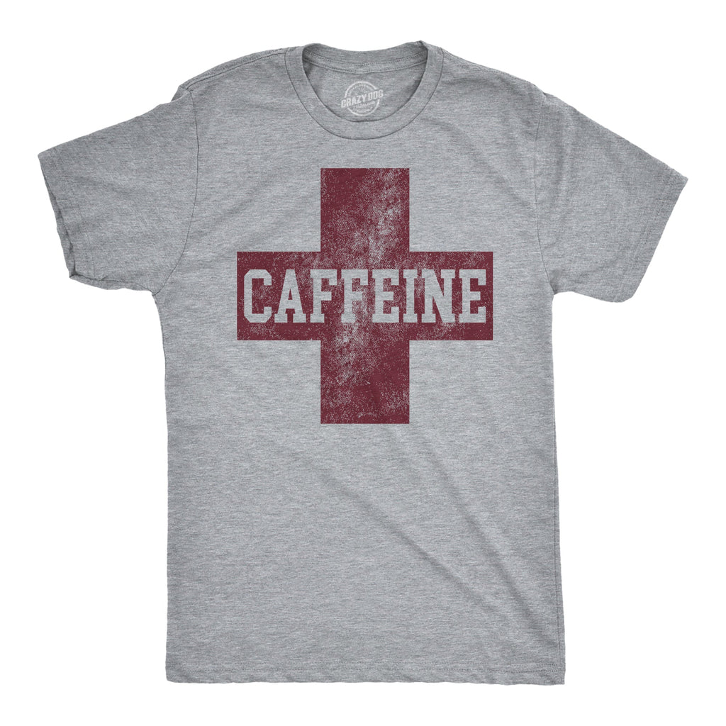 Caffeine Red Cross Men's T Shirt product image 1