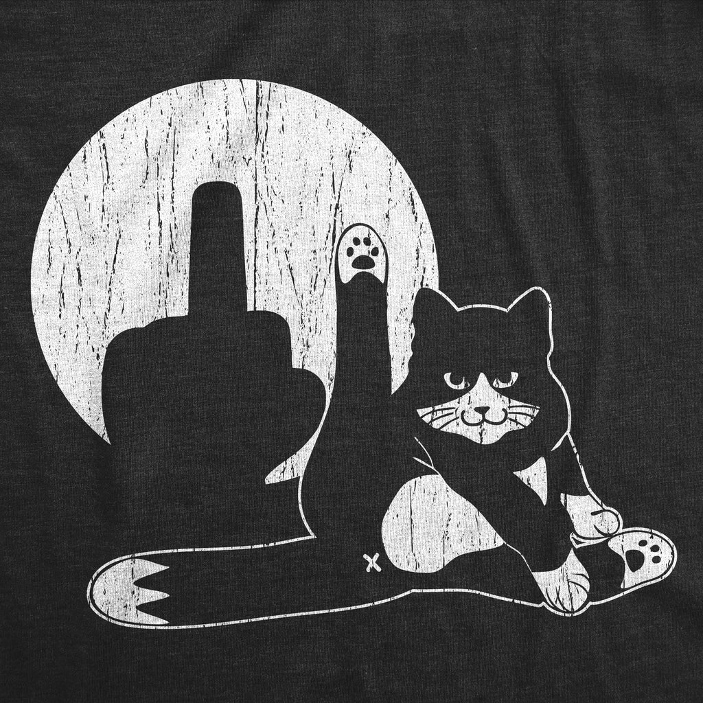 Cat Middle Finger Puppet Show Men's T Shirt product image 2