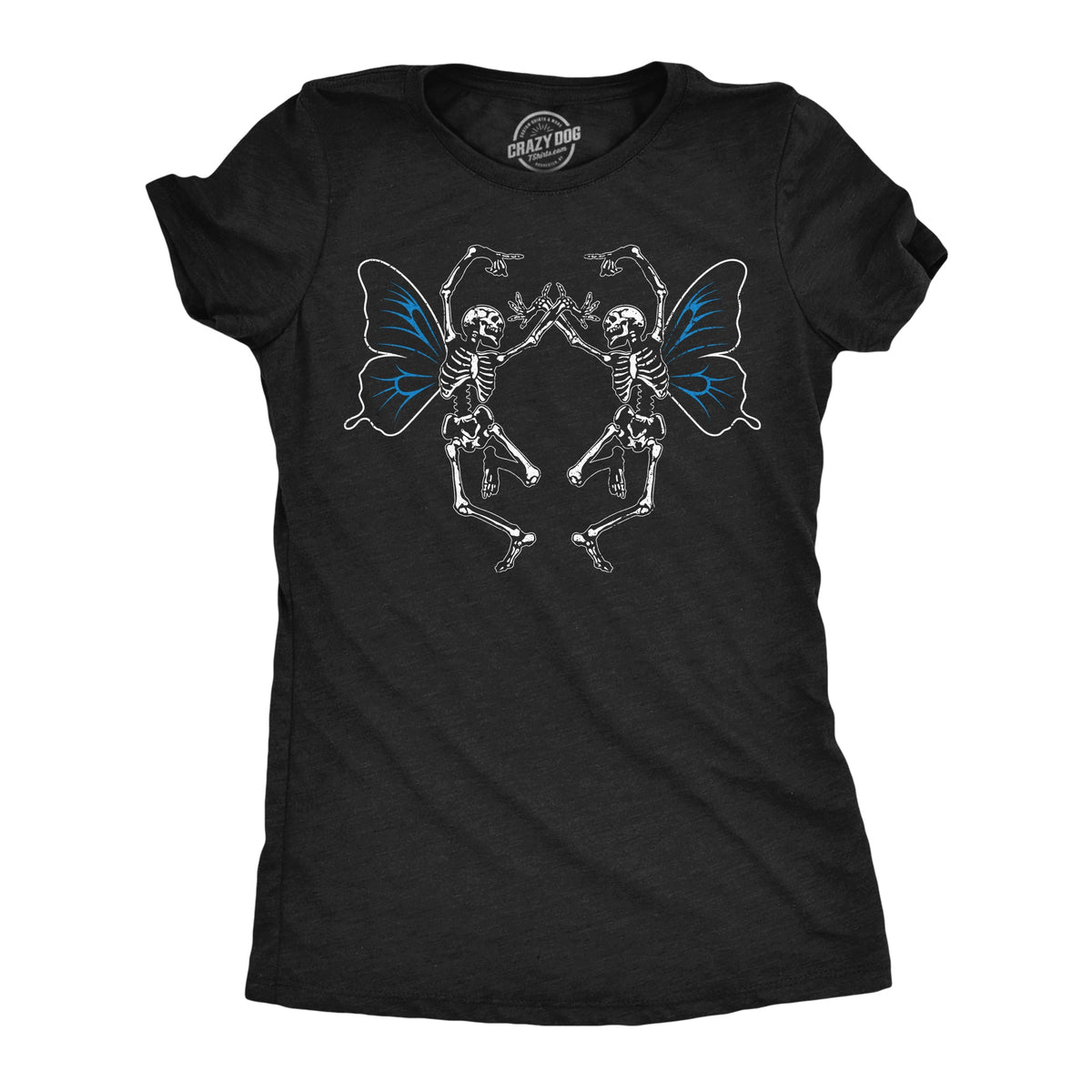 Dancing Skeleton Butterflies Women's T Shirt product image 1