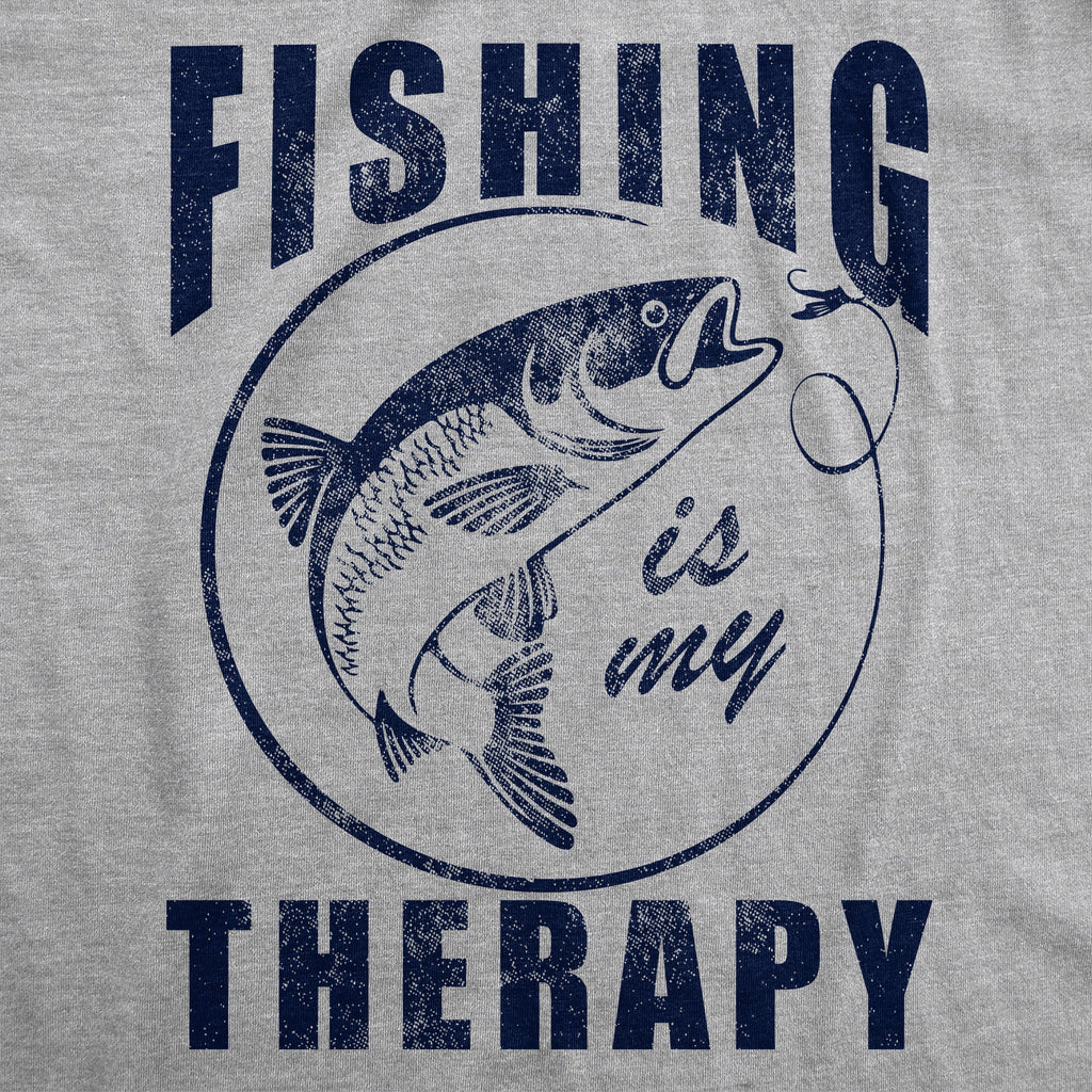 Fishing Is My Therapy Men's T Shirt product image 3
