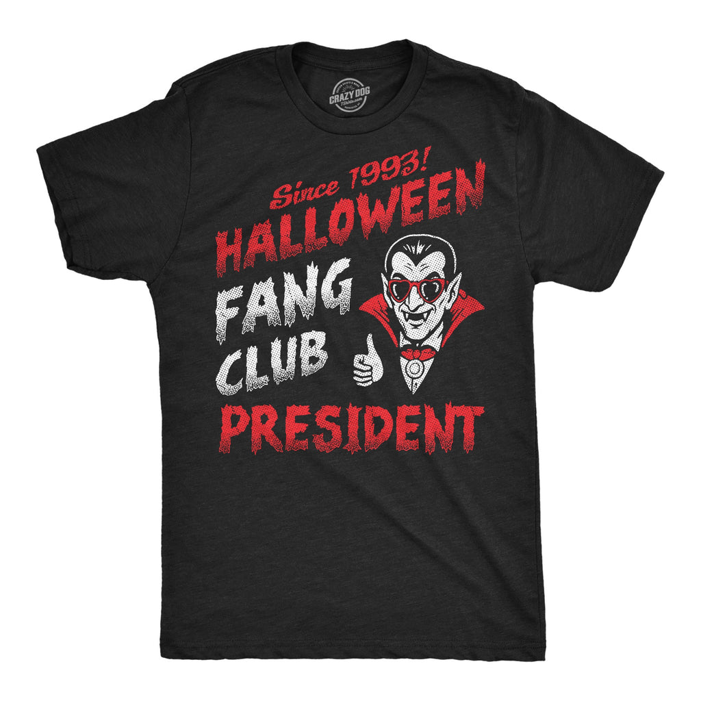 Halloween Fang Club President Men's T Shirt product image 1