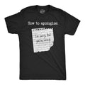 How To Apologize Men's T Shirt product image 1