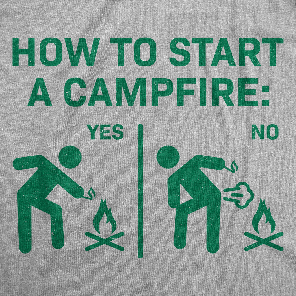 How To Start A Campfire Men's T Shirt product image 3