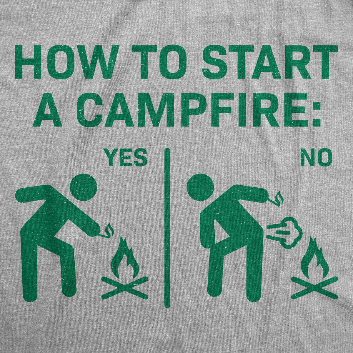How To Start A Campfire Men's T Shirt product image 3