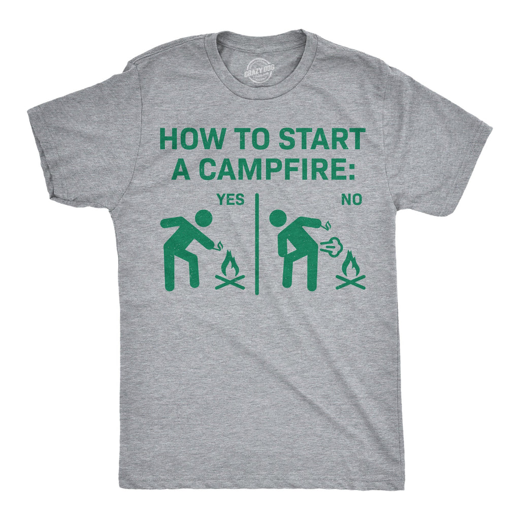 How To Start A Campfire Men's T Shirt product image 1