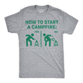 How To Start A Campfire Men's T Shirt product image 1