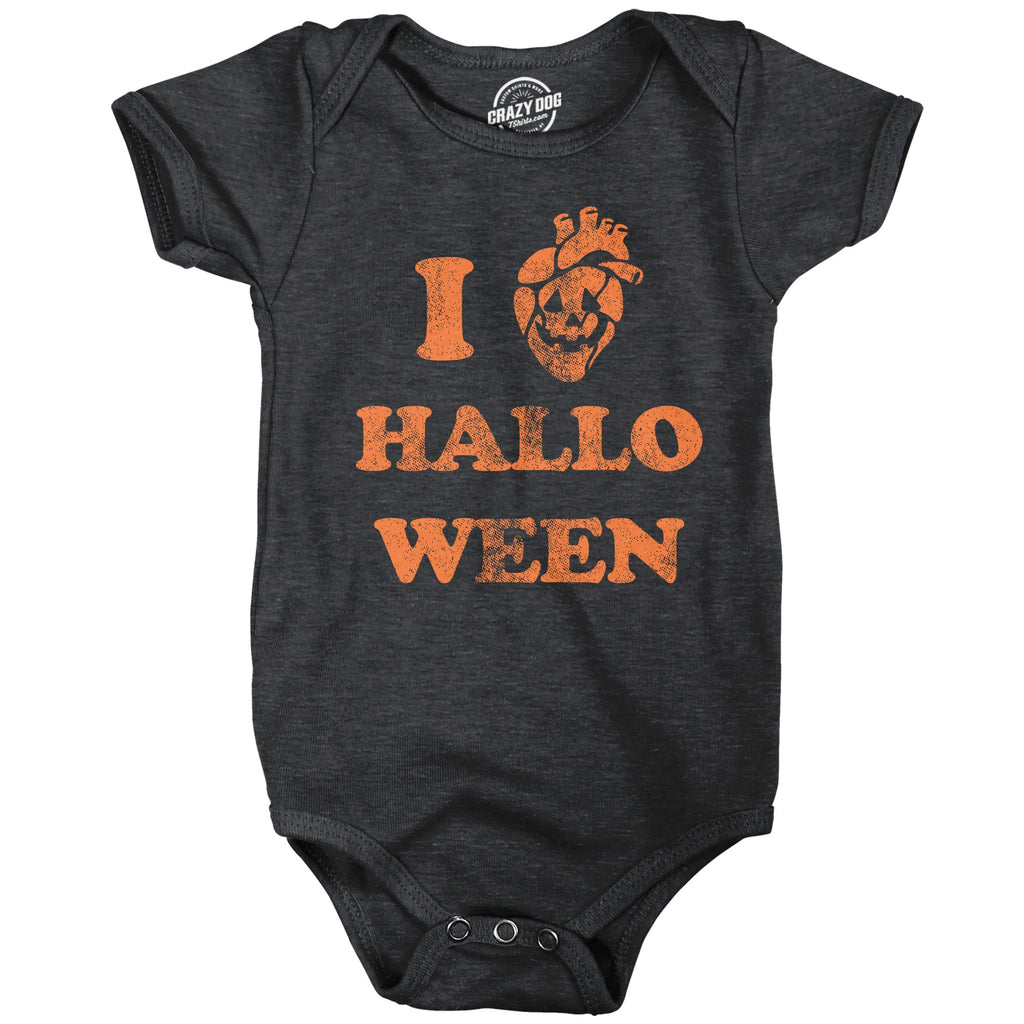 I Heart Halloween Baby Bodysuit