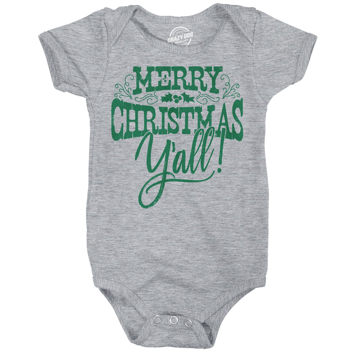 Merry Christmas Yall Baby Bodysuit