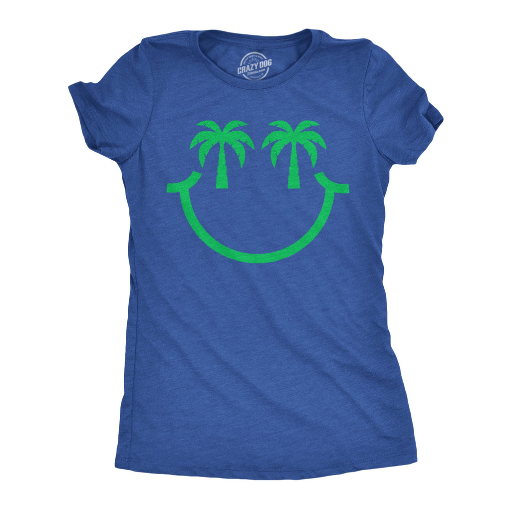 Palm Tree Eyes Smile Women's T Shirt product image 1