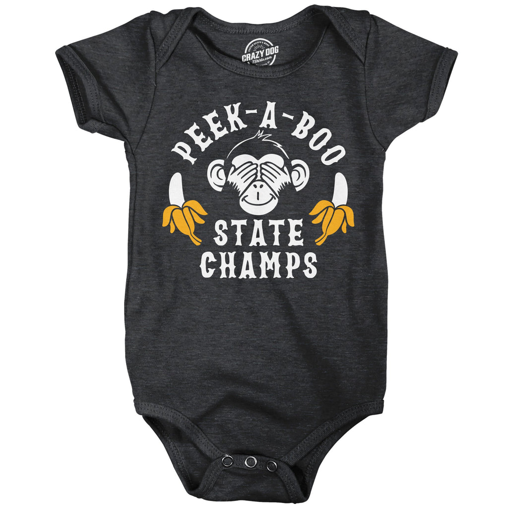 Peek A Boo State Champs Baby Bodysuit