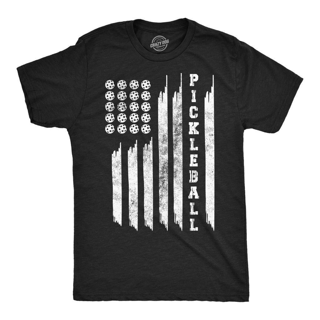 Pickleball American Flag Men's T Shirt product image 1