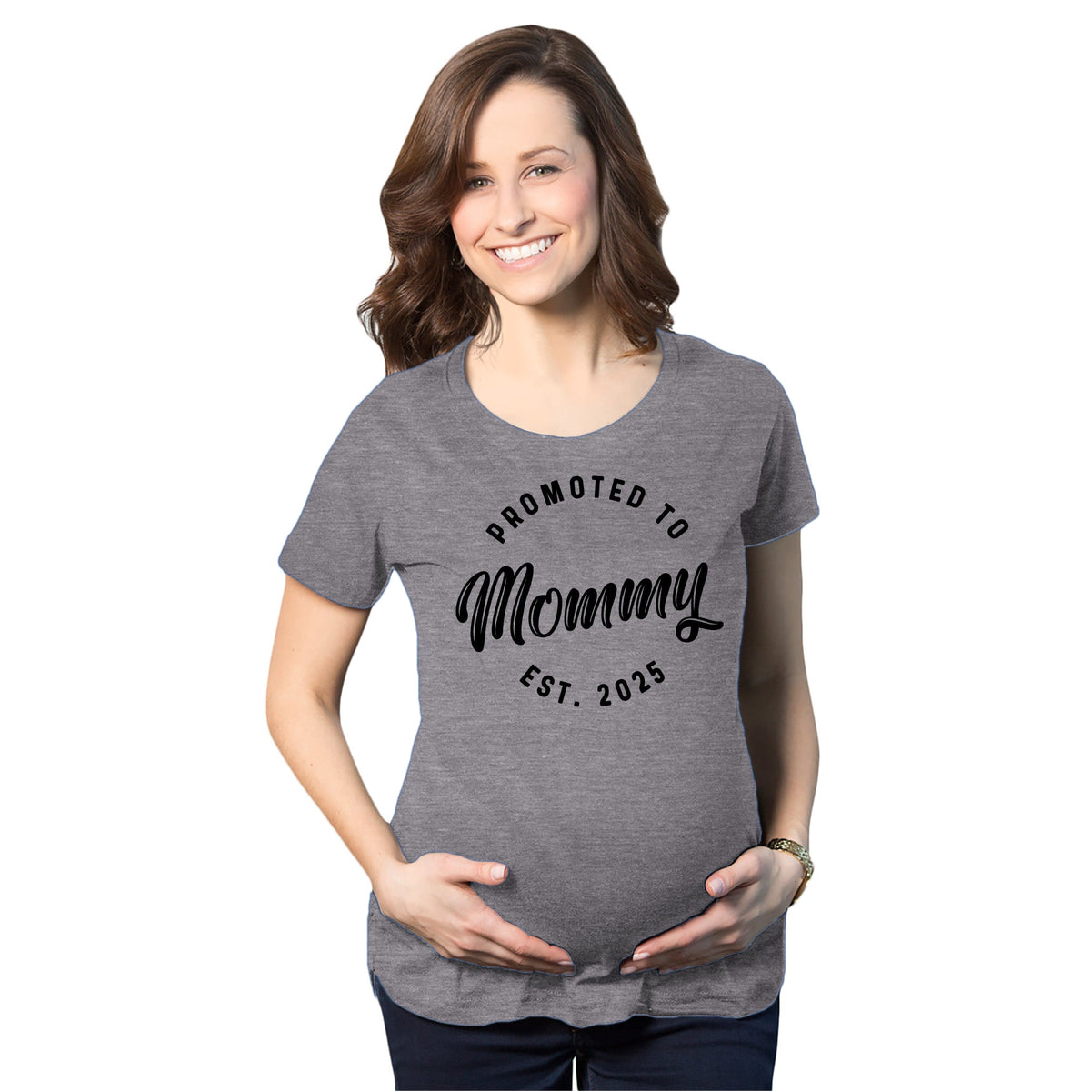 Promoted To Mommy 2025 Maternity T Shirt product image 2