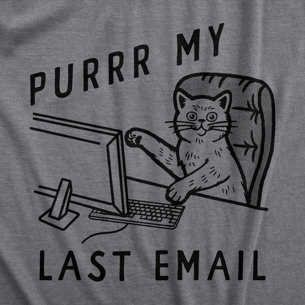 Purrr My Last Email Men's T Shirt product image 2