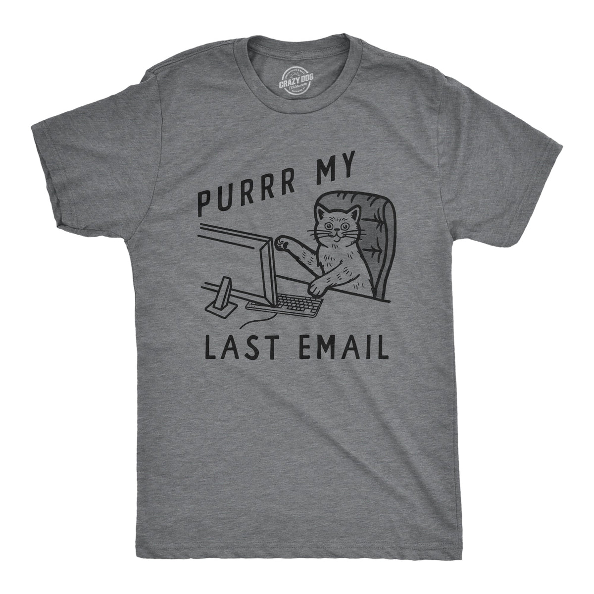 Purrr My Last Email Men's T Shirt product image 1