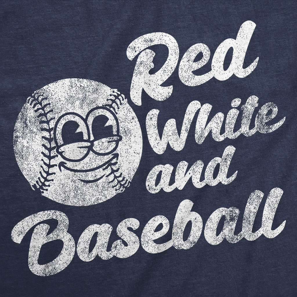 Red White And Baseball Men's T Shirt product image 3