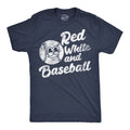 Red White And Baseball Men's T Shirt product image 1