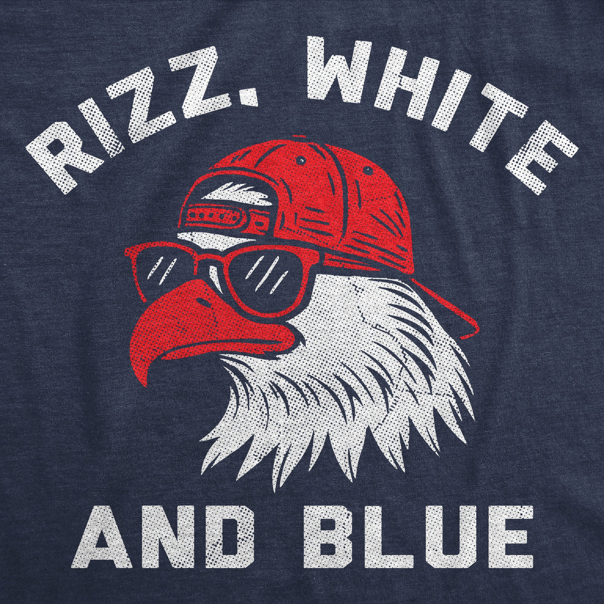 Rizz White And Blue Men's T Shirt product image 3
