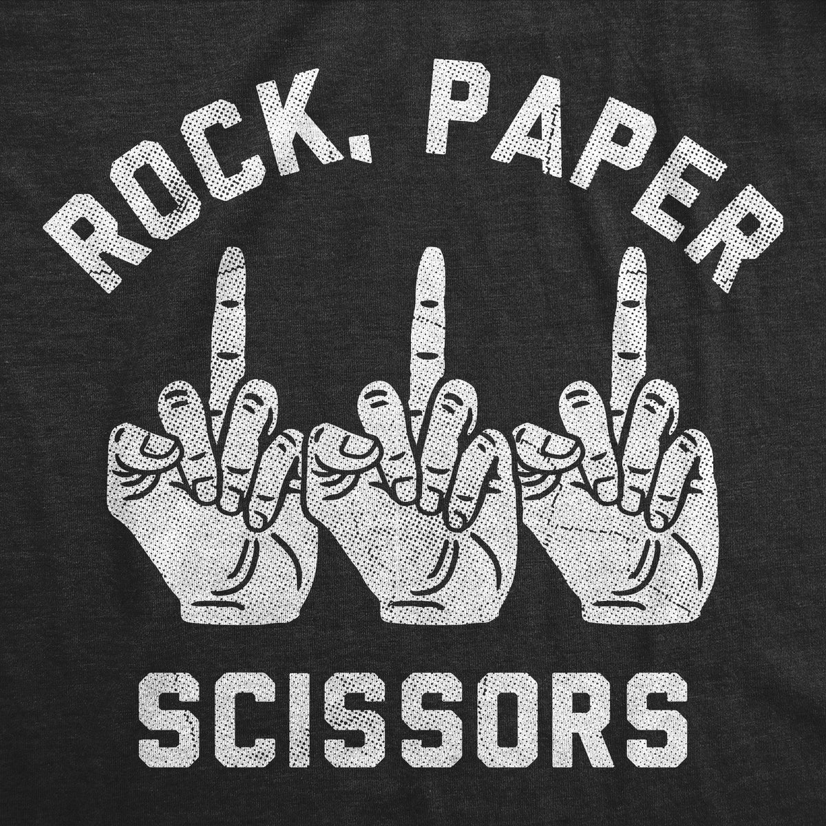 Rock Paper Scissors Middle Finger Men's T Shirt product image 3