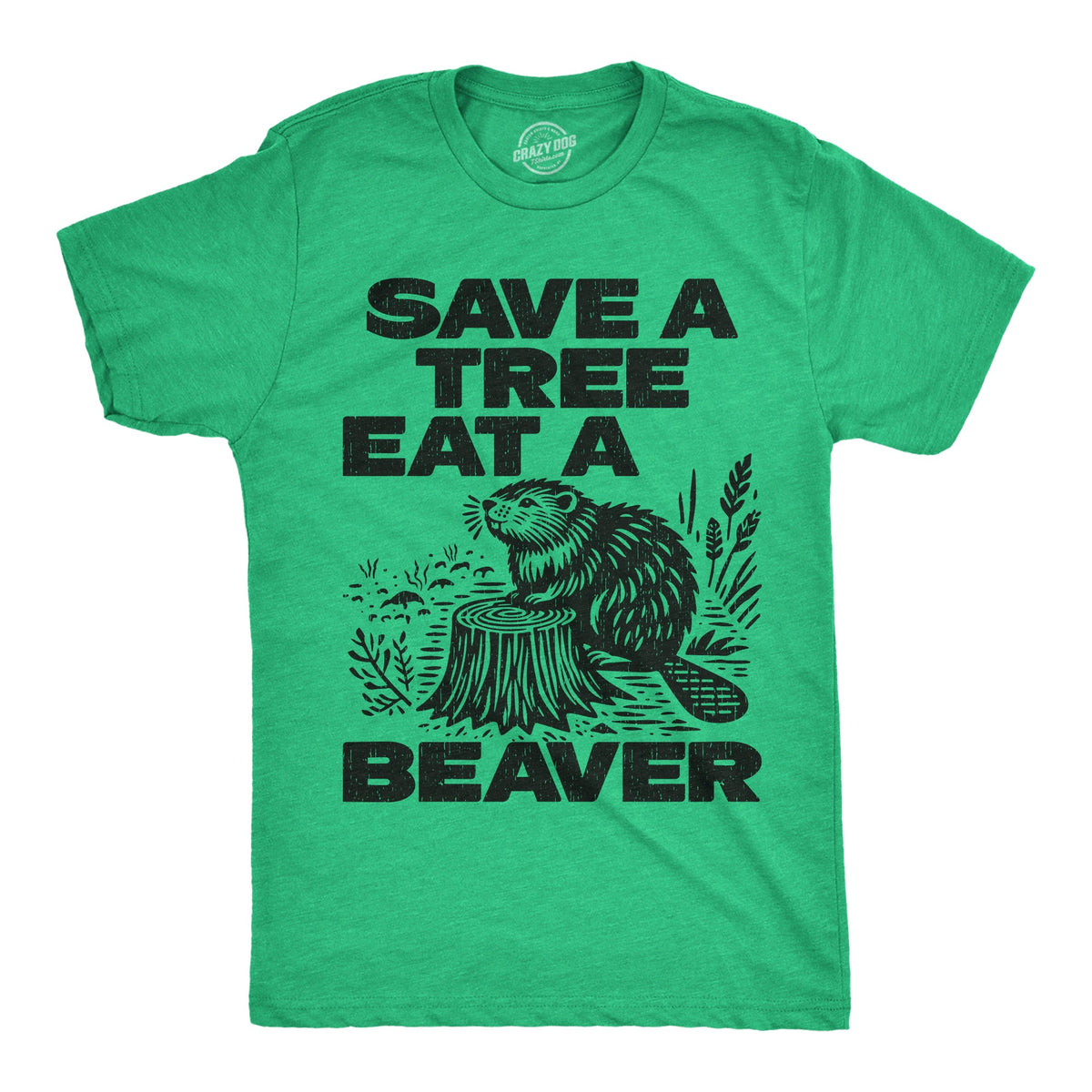 Save A Tree Eat A Beaver Men's T Shirt product image 1