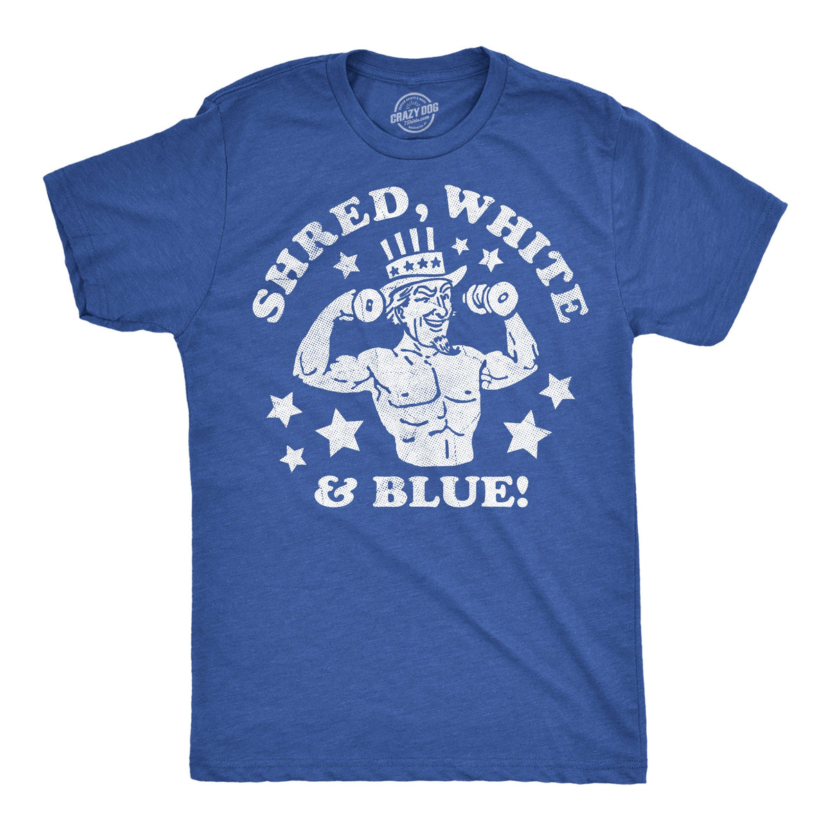 Shred White And Blue Men's T Shirt product image 1